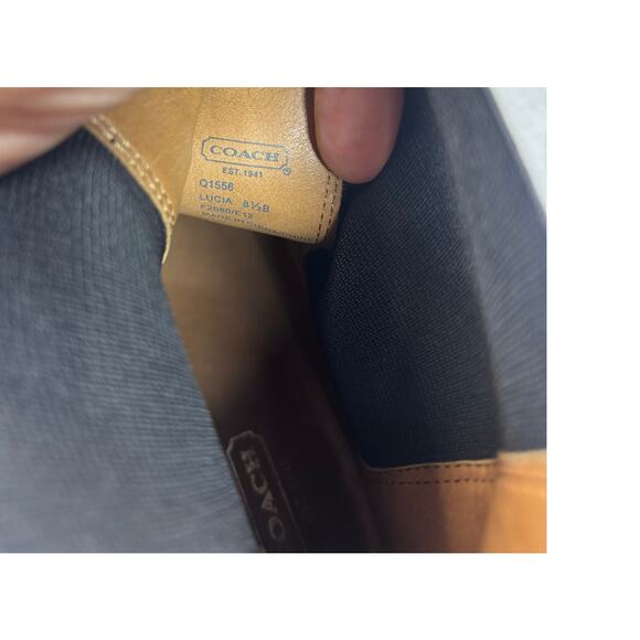 Coach Lucia Black leather Chelsea boot women's 8.5 - Picture 13 of 13